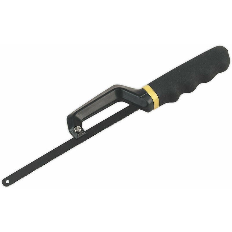 Loops - Mini Hacksaw with Bi-Metal Blade - Comfort Foam Dipped Handle - Lightweight Saw