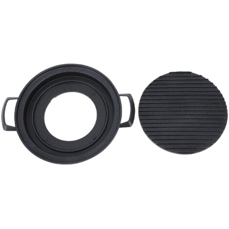 Mini-Hibachi-Grill aus japanischer Aluminiumlegierung, tragbarer Tischgrill im japanischen Stil, kleiner runder Holzkohlegrill