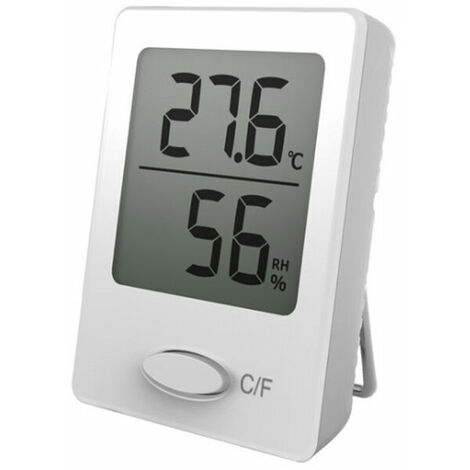 Mini higrómetro termómetro interior digital de alta precisión, monitor portátil de humedad y temperatura, indicador de nivel de comodidad termohigrómetro para la cocina de la oficina en el hogar -negr