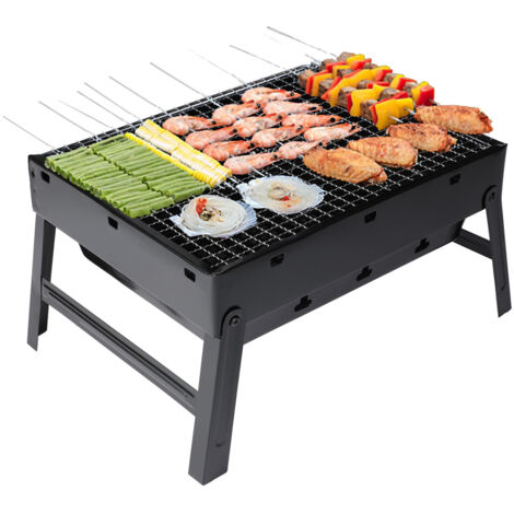 MINI-HOLZKOHLEGRILL TOURIST TRAGBARER KOFFER