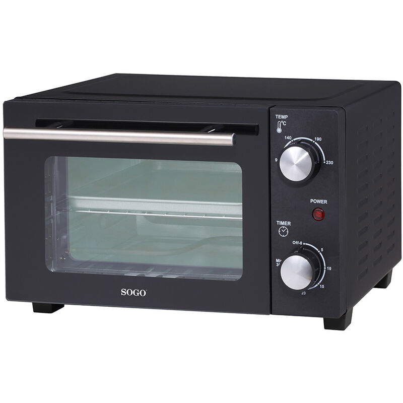

Mini Horno Tostador de 1000W, 10L - Calentar, Tostar, Cocer y Asar a la parrilla