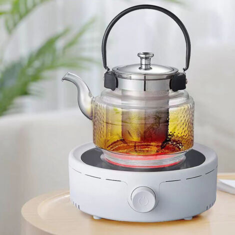 [Mini Hot Plate] [—] [Efficient Silent Portable] [Small Ceramic Electric Tea Stove for Boiling Water Milk Coffee Tea ABS Material]