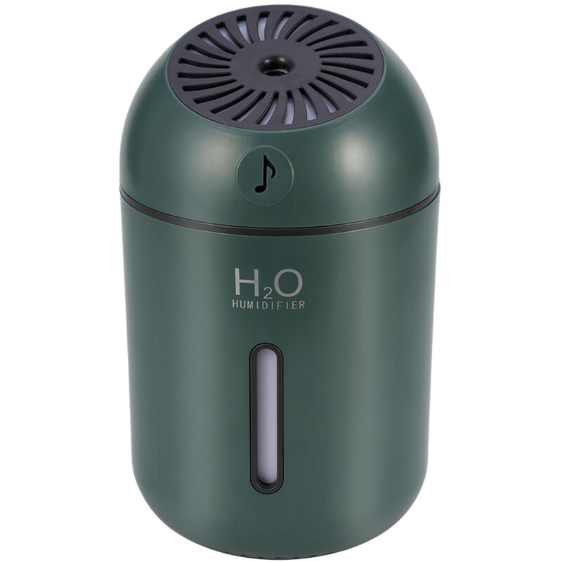 

Mini humidificador Luz del atardecer Uso en el hogar Dormitorio Escritorio Recargable Humidificacion silenciosa Lampara de noche mas fresca, Verde