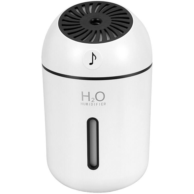 

Mini humidificador Luz del atardecer Uso en el hogar Dormitorio Escritorio Recargable Humidificacion silenciosa Lampara de noche mas fresca, blanco