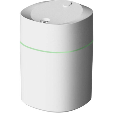 Mini humidificador portátil vapor frío – Luz LED, compacto y silencioso – Oficina, dormitorio o viajes – Regalo pequeño para mamá (Blanco)