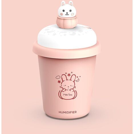 Mini humidificateur portable USB pour thé au lait avec mode brume froide réglable pour la chambre et la maison
