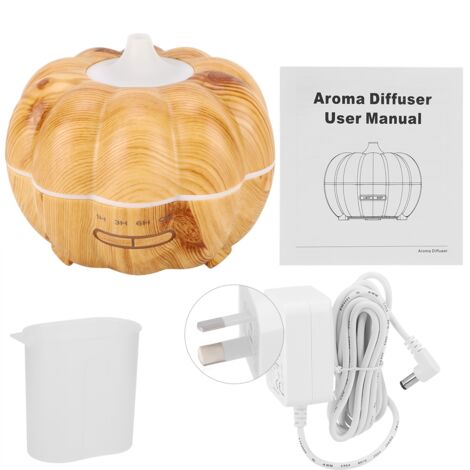 Mini Humidificateur Purificateur d'Air Forme Citrouille - Bureau Maison 100-240V (Prise AU Couleur Claire)