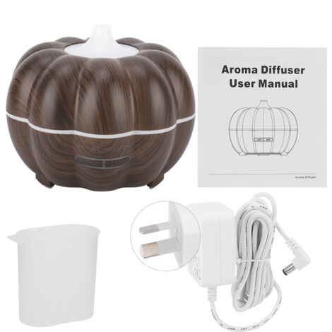 Mini Humidificateur Purificateur d'Air Forme Citrouille - Bureau Maison 100-240V (Prise AU Couleur Foncée)