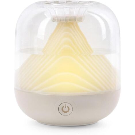 Mini humidificateur rechargeable USB, purificateur d'air pour chambre à coucher et bureau, blanc 700 ml