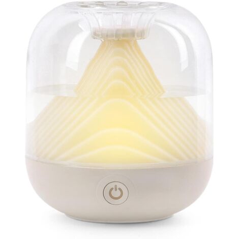 Mini humidificateur rechargeable USB, purificateur d'air pour chambre à coucher et bureau, blanc 700 ml