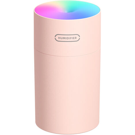 Mini humidificateur USB avec veilleuse, purificateur air portable voiture maison bureau