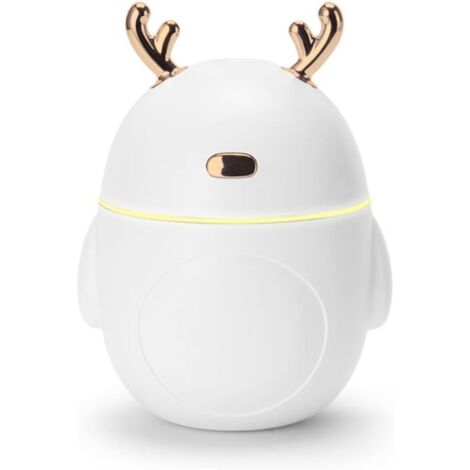 Mini Humidifier, Quiet Atomization, Office Humidification, Aromatherapy, with USB Charging Port, White