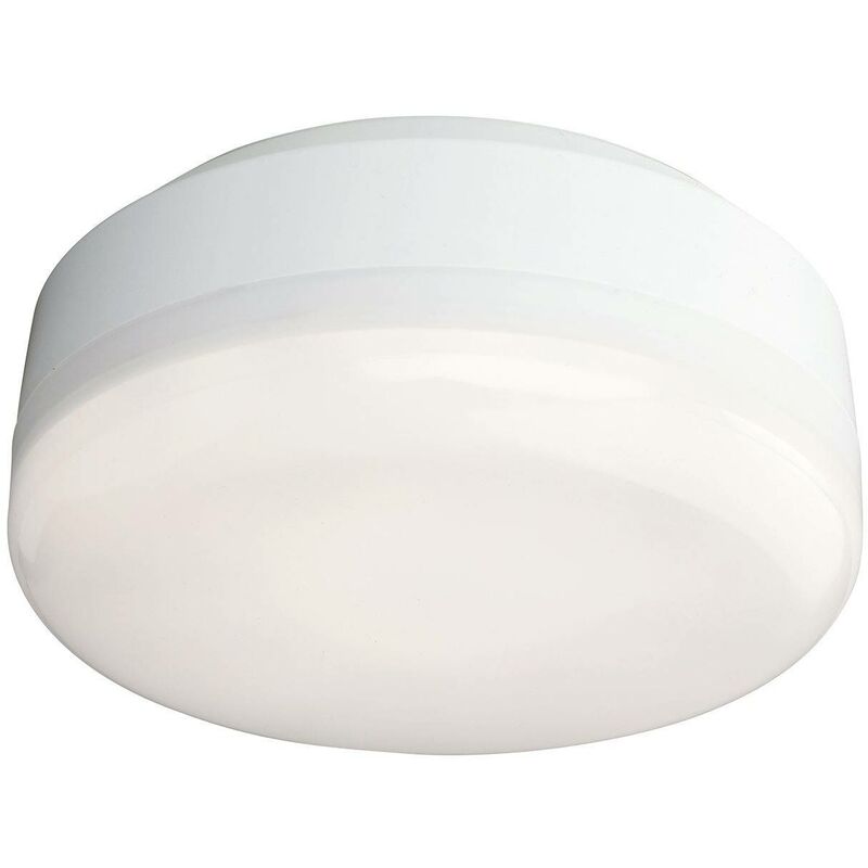 Firstlight - Mini - LED Bathroom Ceiling Flush Light White, White Polycarbonate Diffuser IP44