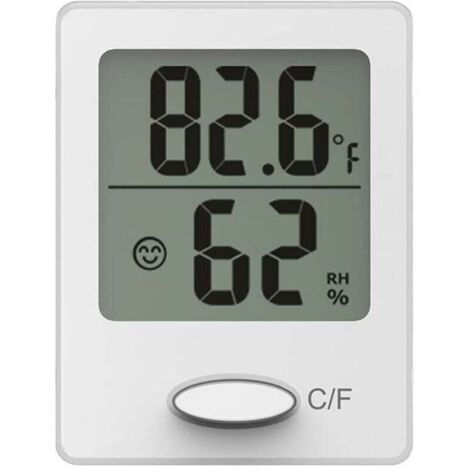 Mini igrometro digitale, termometro digitale ambientale ad alta precisione, termometro e igrometro per rettili con monitor della temperatura commutabile °C/°F per il comfort di casa e ufficio