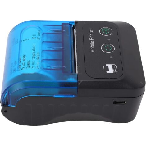 Mini impresora térmica portátil Hyuduo de 58 mm con código QR, inalámbrica, USB, para recibos, tarjetas, diarios, fotos, notas y estudio infantil.