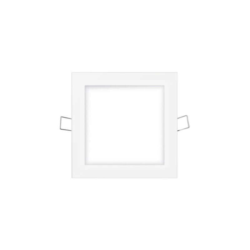 Image of Mini spot quadrato LED EDM - 11,7cm - 6W - 320lm - 6400K - cornice bianca - 31605 - Blanc