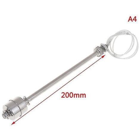 Mini indicateur de niveau d'eau vertical, capteur à flotteur en acier inoxydable Hfmqv-200mm-