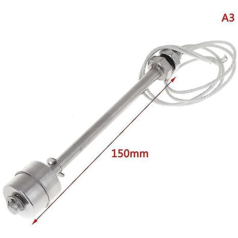 Mini indicateur de niveau d'eau vertical, interrupteur à flotteur en acier inoxydable Hfmqv-150mm-