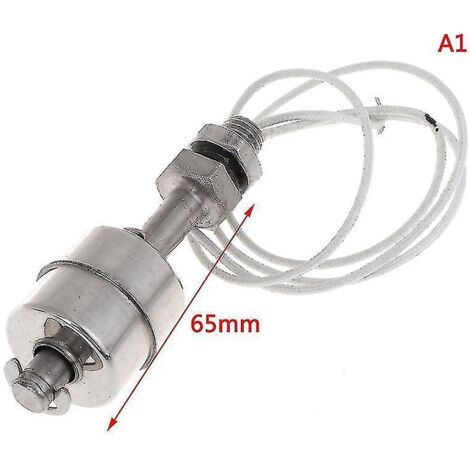 Mini indicateur de niveau d'eau vertical, interrupteur à flotteur en acier inoxydable Hfmqv-65mm-