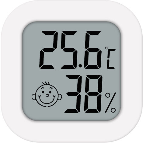 Mini Indoor Digital Hygrometer Thermometer Big LCD Screen Multifunctional Hygrometer for Kids Home Office Etc. Humidity Monitor with Temperature Gauge Humidity Meter Car 