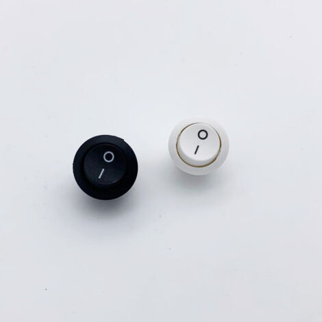 Mini interruttore On Off 220-240volt 10A Nero o BiancoColore NERO