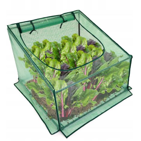 Mini INVERNADERO de jardín 70x90 para cultivo de PLANTAS en macizo de flores TÚNEL DE FOIL.