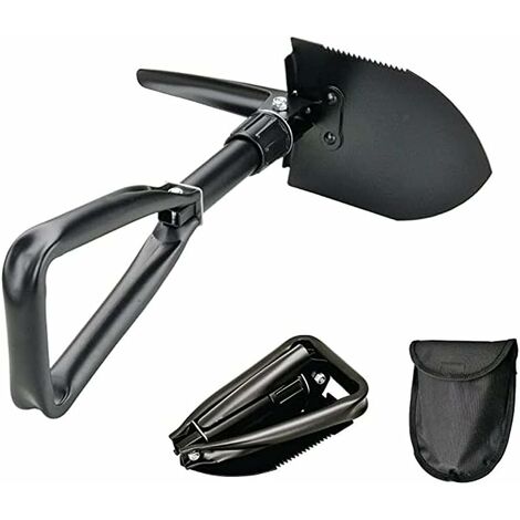 Mini Jardin Multifonction Pliant Pelle à Neige avec étui de Transport Compact Léger Outil de Camping Pelle -Versailles