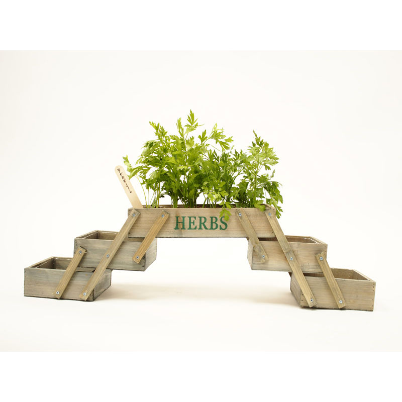 Design Ameublement - Mini jardin potager modèle pliant - Chêne