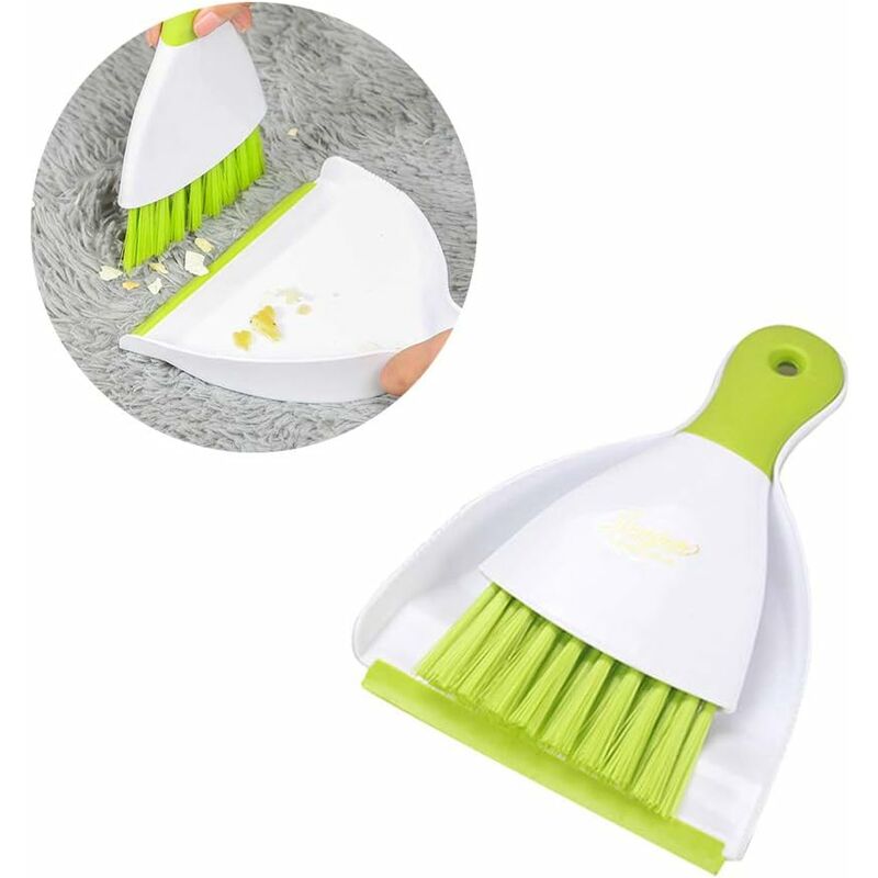 

Mini juego de escoba y recogedor limpiador de jaulas para animales pequeños, reptiles, conejos, cobayas, erizos, hámsters y otros animales pequeños,