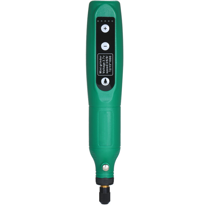 

Mini juego de herramientas de amoladora electrica de ajuste de velocidad de 5 velocidades, maquina de pulir con carga USB,Verde