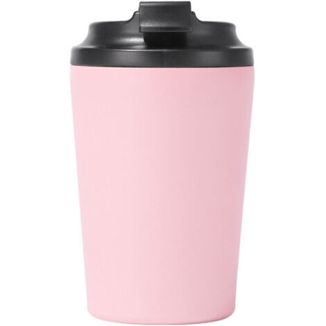 Mini-Kaffeebecher aus Edelstahl 304 mit Wärmeisolierung, tragbar und auslaufsicher fürs Auto (rosa)