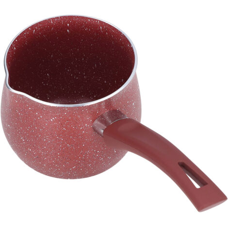 Mini-Kaffeekanne mit einem Griff aus antihaftbeschichteter und hitzebeständiger Aluminiumlegierung für die Küche, Rot