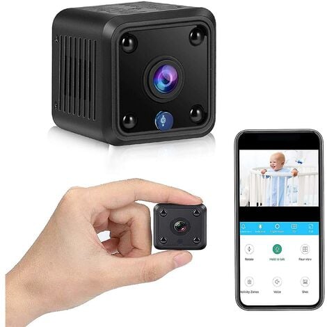 JINLEFU Mini-Kamera 1080p Mini versteckte Kamera Wifi drahtlose Überwachungskamera