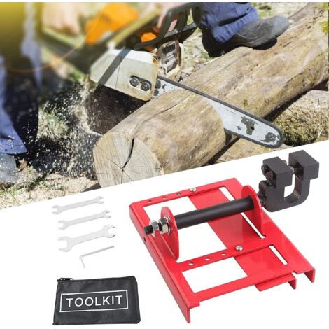 Mini-Kettensägenmühle, Holzschneiden, Kettensäge, Schleifmaschine, Holzführungsschiene für Bauarbeiter, enthält 1 elektrische Schleifmaschine, 1 Satz Montagewerkzeuge