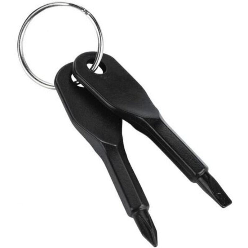 Gotrays - Mini Keychain Screwdriver, Portable Stainless Steel Flat and Phillips Screwdriver Set Multifunctional Outdoor Tool edc Tool Mini Pocket