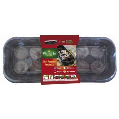 Mini kit de serre souple avec 10 pastilles en fibre de coco