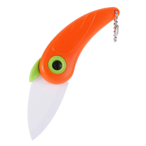 Mini-Klappmesser aus Keramik für Obst und Gemüse (Rot)