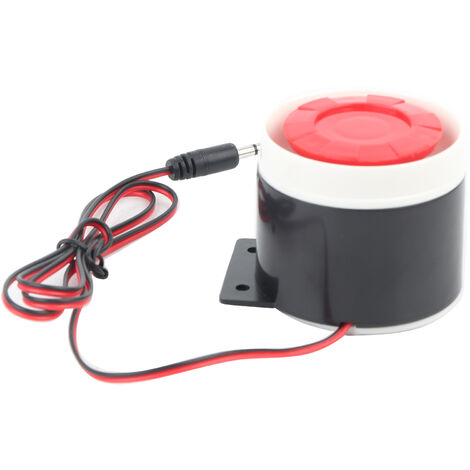 Mini klaxon d'alarme filaire DC 12V Home Security 110 dB système d'alarme sonore