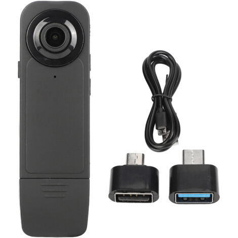 Mini-Körperkamera HD 1920x1080P, 6 Stunden Akkulaufzeit, unterstützt 256 GB, Gürtelclip für Sicherheitsaufnahmen
