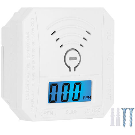 Mini-Kohlenmonoxidmelder mit akustischem und optischem Alarm, LCD-Display