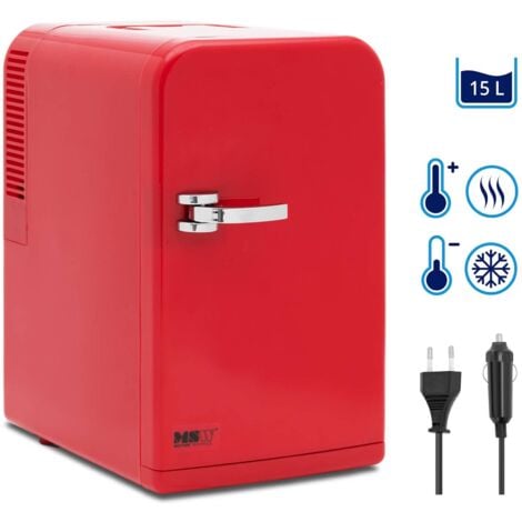 Mini-Kühlschrank + Warmhaltefunktion Tischkühlschrank 12V/220-240V 8 - 55°C 15L - Rot