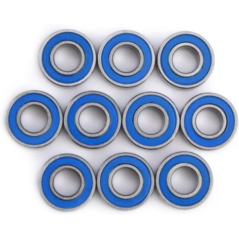 Mini-Kugellager, Flanschlager, doppelt geschirmtes Stahllager-Set, 5 x 11 x 4 mm (10 Stück)