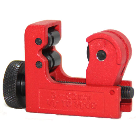 Mini-Kupferrohrschneider, 3–22 mm, für Kupfer-, Messing-, PVC-, Kunststoff- und Aluminiumrohre/-rohre