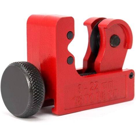 Mini-Kupferrohrschneider, 3–22 mm, für Kupfer-, Messing-, PVC-, Kunststoff- und Aluminiumrohre/-rohre