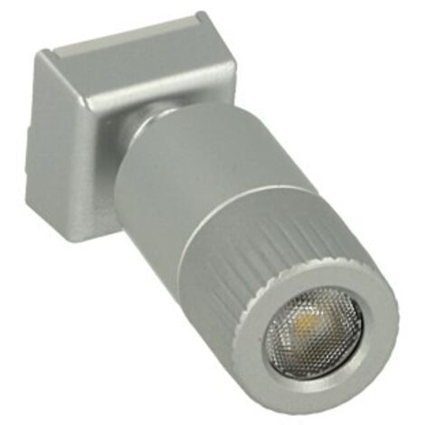 Mini Lampada Binario Faretto Led 12V 1W Bianco Neutro Snodabile Per Sistema Binario Guida Barra Plastica Elettrificata CB2107