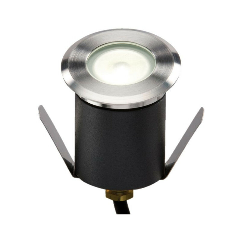 Image of Mini lampada da terra bianca Knightsbridge 4000K led ad alto rendimento viene fornita con cavo. Non dimmerabile, 230 v IP65 1,5 w.