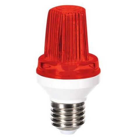 MINI LAMPADA STROBO LED - ATTACCO E27 - 3 W - ROSSO