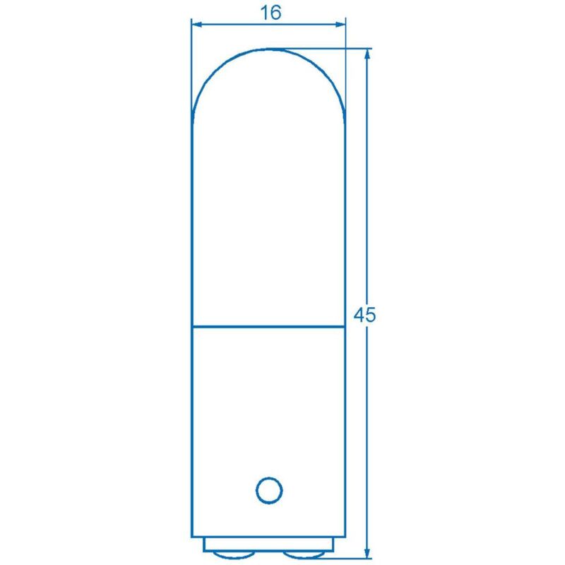 Image of 00100029 Mini lampadina tubolare 220 v, 260 v 6 w, 10 w BA15d Trasparente 1 pz. - Barthelme