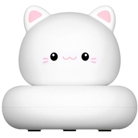 Mini lámpara de noche LED flexible recargable por USB, diseño de conejo/oso/gato/pato, luz para lactancia de bebé, 3 niveles de brillo, luz de lectura portátil
