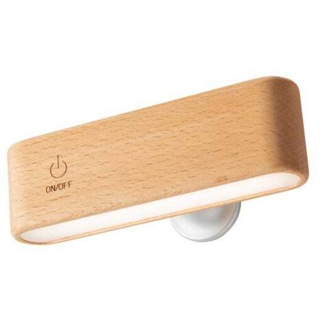 Mini lámpara de pared LED, LED auténtico, brillo ajustable, magnética, rotación de 360°, control táctil, lámpara de mesilla
